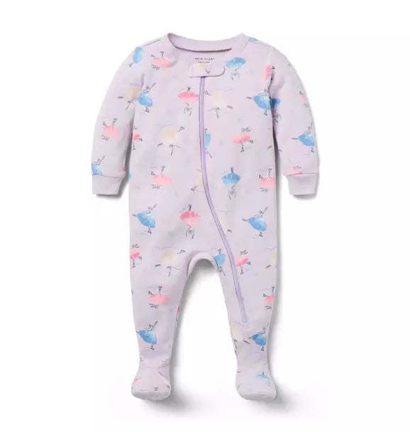 Baby Good Night Footed Pajama In Ice Skater